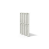 Płyta betonowa na ścianę 3D PB51 800x410x20, zgaszona biel B0, beton architektoniczny
