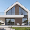 Płyta betonowa na ścianę 3D PB38 1350x480x30, czekoladowy CL02, beton architektoniczny