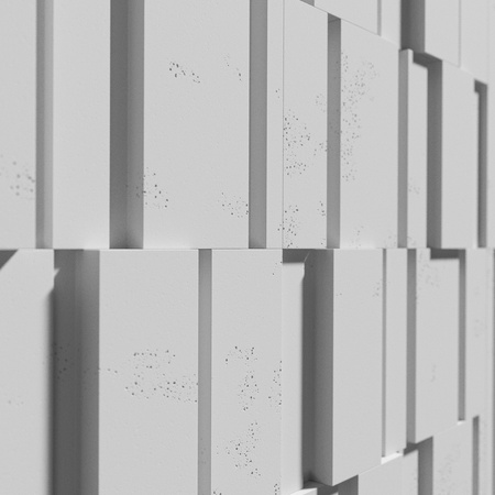 Płyta betonowa na ścianę 3D PB13 1200x600x40, jasnoszary S50, beton architektoniczny