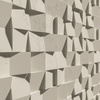 Płyta betonowa na ścianę 3D PB16 600x600x40, kość słoniowa KS, beton architektoniczny