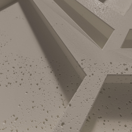 Płyta betonowa na ścianę 3D PB27 1200x600x35, szarobeżowy CL05, beton architektoniczny