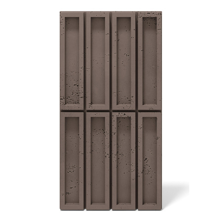 Płyta betonowa na ścianę 3D PB51 800x410x20, czekoladowy CL02, beton architektoniczny