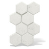 Płyta betonowa na ścianę 3D PB01 975x650x35, zgaszona biel B0, beton architektoniczny