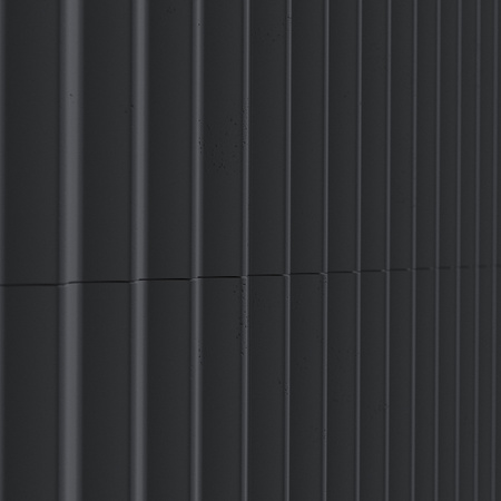 Płyta betonowa na ścianę 3D PB60 1350x520x35, czarny B15, beton architektoniczny