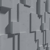 Płyta betonowa na ścianę 3D PB11 1200x600x40, antracytowy B08, wzór A, beton architektoniczny