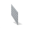 Płyta betonowa na ścianę 3D PB43 1210x500x25, szary S96, beton architektoniczny