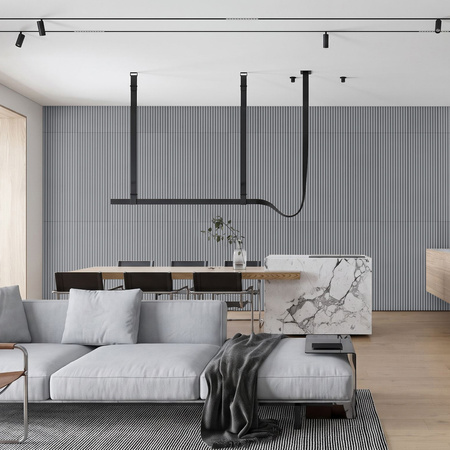 Płyta betonowa na ścianę 3D PB57 1350x460x30, antracytowy B08, beton architektoniczny