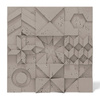 Płyta betonowa na ścianę 3D PB12 600x600x40, szarobeżowy CL05, beton architektoniczny