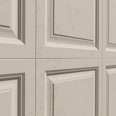 Płyta betonowa na ścianę 3D PB33A 1200x600x30, kość słoniowa KS, wzór A, beton architektoniczny