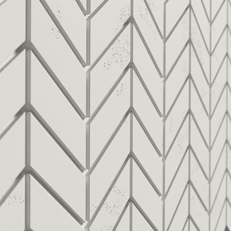 Płyta betonowa na ścianę 3D PB46 939x600x25, zgaszona biel B0, beton architektoniczny