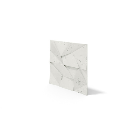 Płyta betonowa na ścianę 3D PB06 600x600x42, zgaszona biel B0, beton architektoniczny