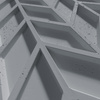 Płyta betonowa na ścianę 3D PB49 935x600x25, antracytowy B08, beton architektoniczny