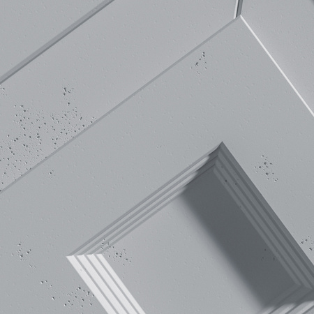 Płyta betonowa na ścianę 3D PB21 1050x600x45, szary S96, beton architektoniczny
