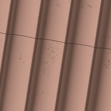 Płyta betonowa na ścianę 3D PB61 1350x500x37, brudny róż CL07, beton architektoniczny