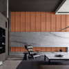 Płyta betonowa na ścianę 3D PB51 800x410x20, terakota CL01, beton architektoniczny