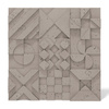 Płyta betonowa na ścianę 3D PB12B 600x600x40, szarobeżowy CL05; wzór B, beton architektoniczny