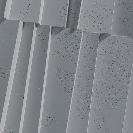 Płyta betonowa na ścianę 3D PB04 1200x600x45, antracytowy B08, beton architektoniczny
