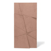 Płyta betonowa na ścianę 3D PB05B 1200x600x48, brudny róż CL07, wzór B, beton architektoniczny