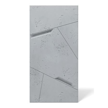 Płyta betonowa na ścianę 3D PB18B 1200x600x38, szary S96; wzór B, beton architektoniczny