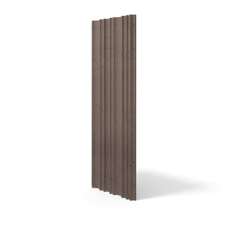 Płyta betonowa na ścianę 3D PB56 1350x430x35, czekoladowy CL02, beton architektoniczny
