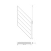 Płyta betonowa na ścianę 3D PB43 1210x500x25, terakota CL01, beton architektoniczny