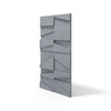 Płyta betonowa na ścianę 3D PB09 1200x600x45, antracytowy B08, beton architektoniczny