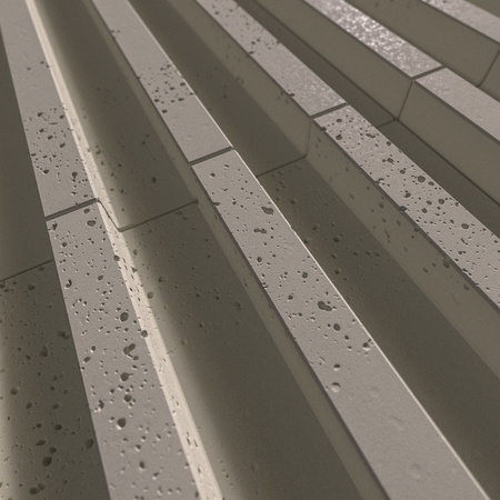 Płyta betonowa na ścianę 3D PB39 1350x490x30, kaszmirowy CL04, beton architektoniczny