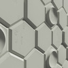 Płyta betonowa na ścianę 3D PB01D 260x300x37, pistacjowy CL08, beton architektoniczny