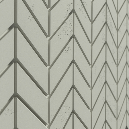 Płyta betonowa na ścianę 3D PB46 939x600x25, pistacjowy CL08, beton architektoniczny