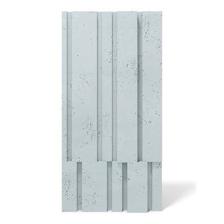 Płyta betonowa na ścianę 3D PB13 1200x600x40, jasny błękit CL06, beton architektoniczny