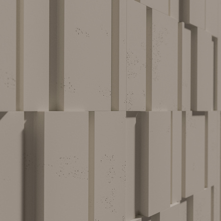 Płyta betonowa na ścianę 3D PB13 1200x600x40, szarobeżowy CL05, beton architektoniczny