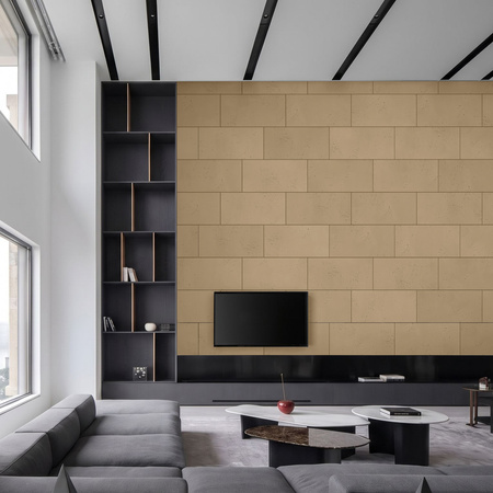 Płyta betonowa na ścianę 2D PA01 600x300x10, miodowy CL03, beton architektoniczny