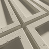 Płyta betonowa na ścianę 3D PB66A 1350x430x22, kość słoniowa KS; wzór A, beton architektoniczny