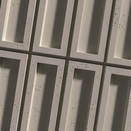 Płyta betonowa na ścianę 3D PB51 800x410x20, kaszmirowy CL04, beton architektoniczny