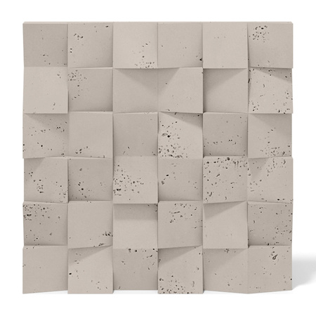 Płyta betonowa na ścianę 3D PB16 600x600x40, kaszmirowy CL04, beton architektoniczny