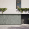 Płyta betonowa na ścianę 3D PB05A 1200x600x48, zgaszona zieleń CL09, wzór A, beton architektoniczny