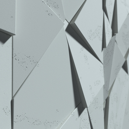 Płyta betonowa na ścianę 3D PB05A 1200x600x48, jasny błękit CL06, wzór A, beton architektoniczny