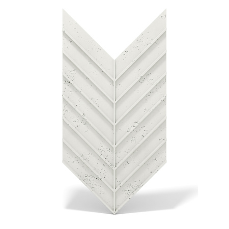 Płyta betonowa na ścianę 3D PB45 1188x600x25, zgaszona biel B0, beton architektoniczny