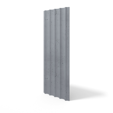 Płyta betonowa na ścianę 3D PB59 1350x500x35, antracytowy B08, beton architektoniczny