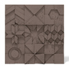 Płyta betonowa na ścianę 3D PB12 600x600x40, czekoladowy CL02, beton architektoniczny
