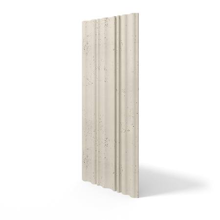 Płyta betonowa na ścianę 3D PB58 1350x560x34, kość słoniowa KS, beton architektoniczny
