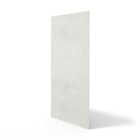 Płyta betonowa na ścianę 3D PB37 1350x600x12, zgaszona biel B0, beton architektoniczny