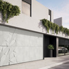 Płyta betonowa na ścianę 3D PB05A 1200x600x48, kość słoniowa KS, wzór A, beton architektoniczny