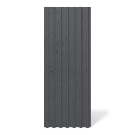 Płyta betonowa na ścianę 3D PB60 1350x520x35, czarny B15, beton architektoniczny