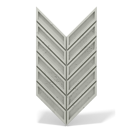 Płyta betonowa na ścianę 3D PB50 1156x600x20, pistacjowy CL08, beton architektoniczny
