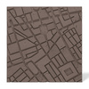 Płyta betonowa na ścianę 3D PB71F 600x600x22, czekoladowy CL02; wzór F, beton architektoniczny