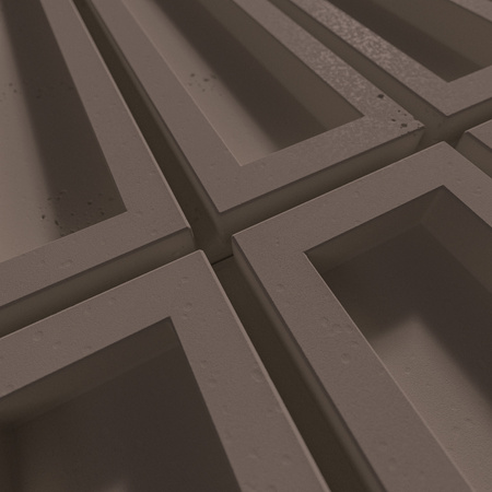 Płyta betonowa na ścianę 3D PB51 800x410x20, czekoladowy CL02, beton architektoniczny