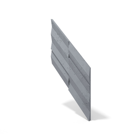 Płyta betonowa na ścianę 3D PB70A 1200x600x35, antracytowy B08; wzór A, beton architektoniczny