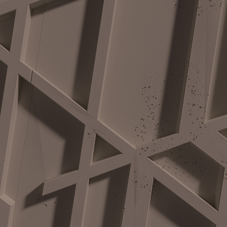 Płyta betonowa na ścianę 3D PB27 1200x600x35, czekoladowy CL02, beton architektoniczny