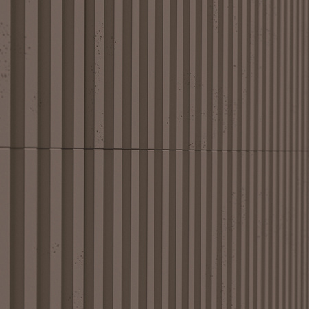 Płyta betonowa na ścianę 3D PB38 1350x480x30, czekoladowy CL02, beton architektoniczny